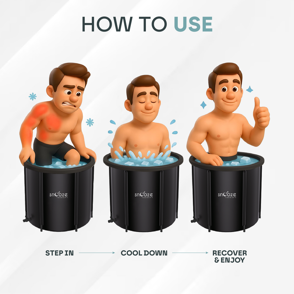 Snooze Therapy 3-in-1 Portable Ice Bath Pod 420L for Cold Water Recovery