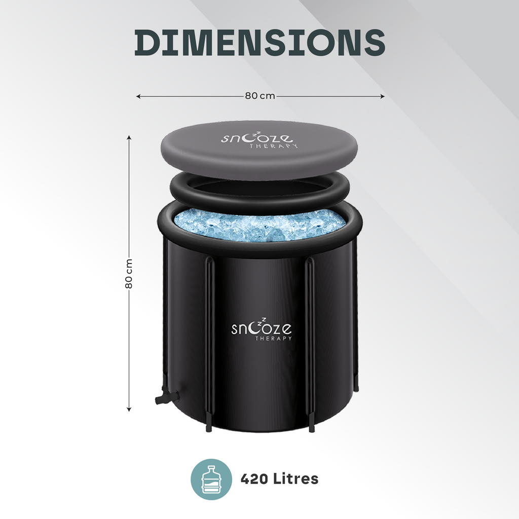 Snooze Therapy 3-in-1 Portable Ice Bath Pod 420L for Cold Water Recovery