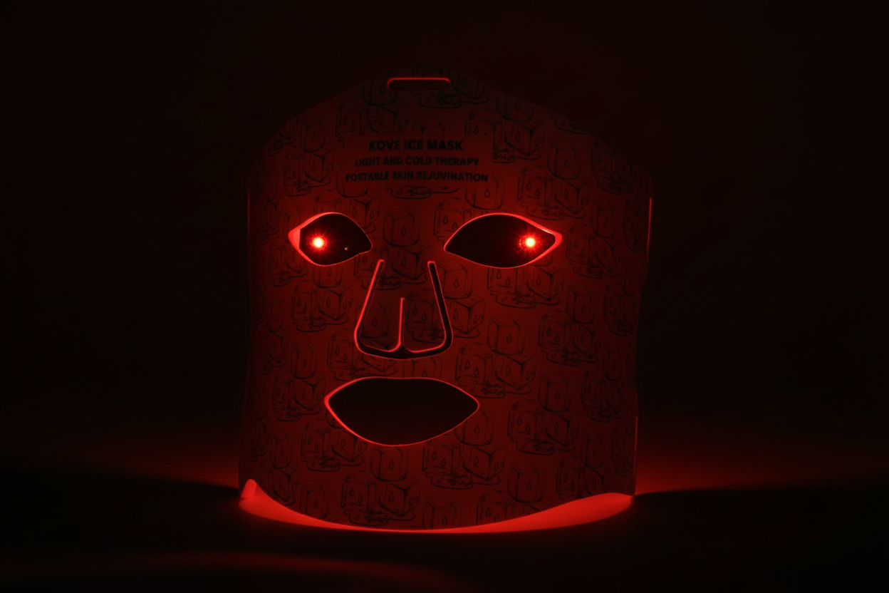 KOVE Red & Infrared LED Facial Mask – Advanced Light Therapy Skincare Device