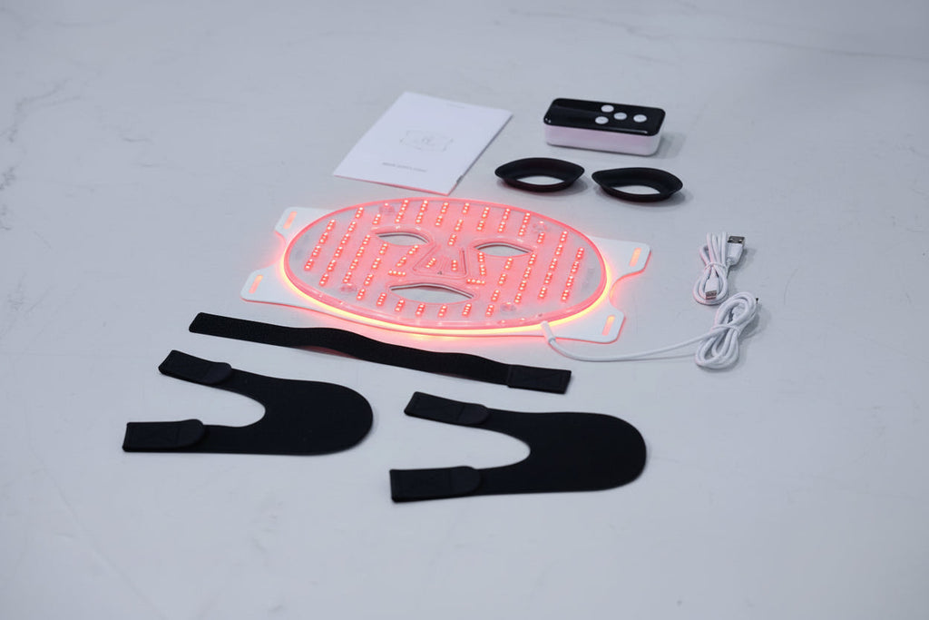 KOVE Red & Infrared LED Facial Mask – Advanced Light Therapy Skincare Device