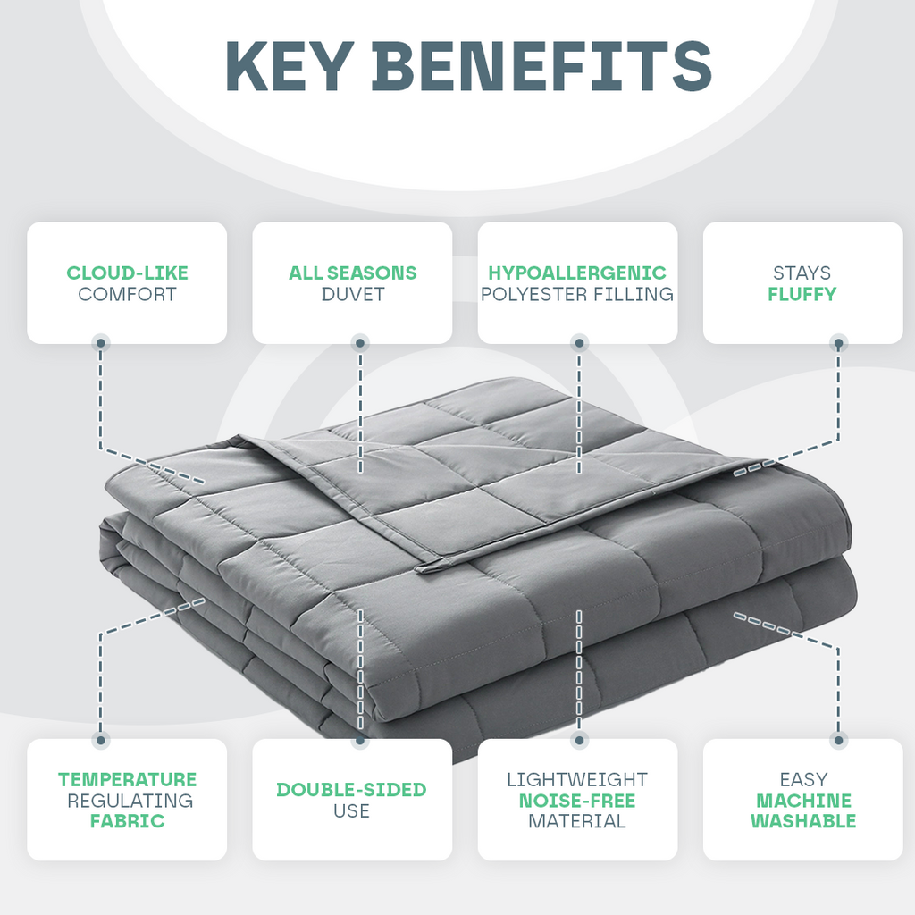 Snooze Therapy All Seasons Luxury Duvet for Year-Round Comfort