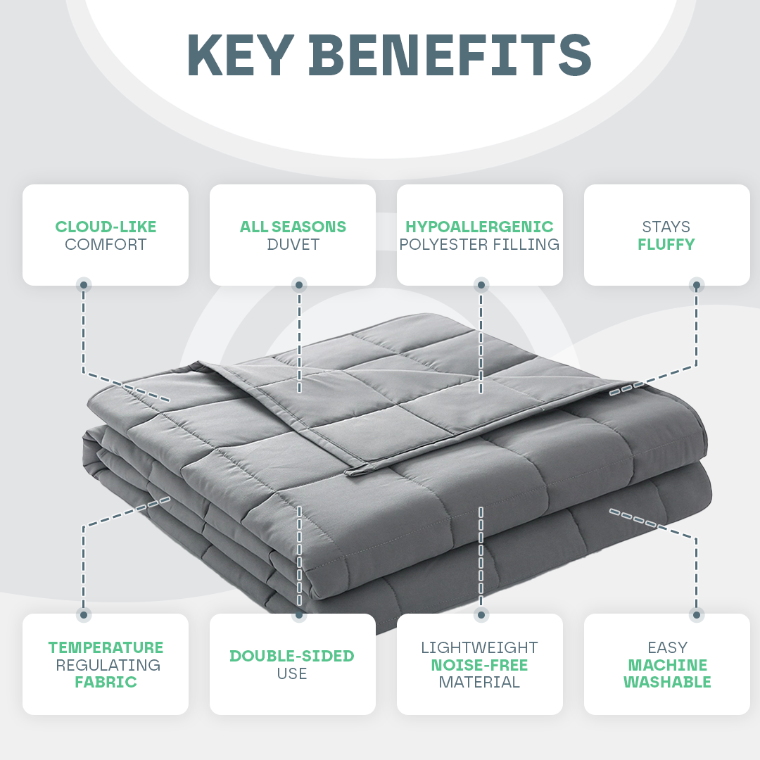 Snooze Therapy All Seasons Luxury Duvet for Year-Round Comfort