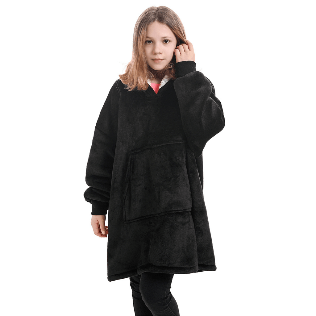 Snooze Therapy Oversized Plush Blanket Hoodie for Ultimate Comfort & Warmth