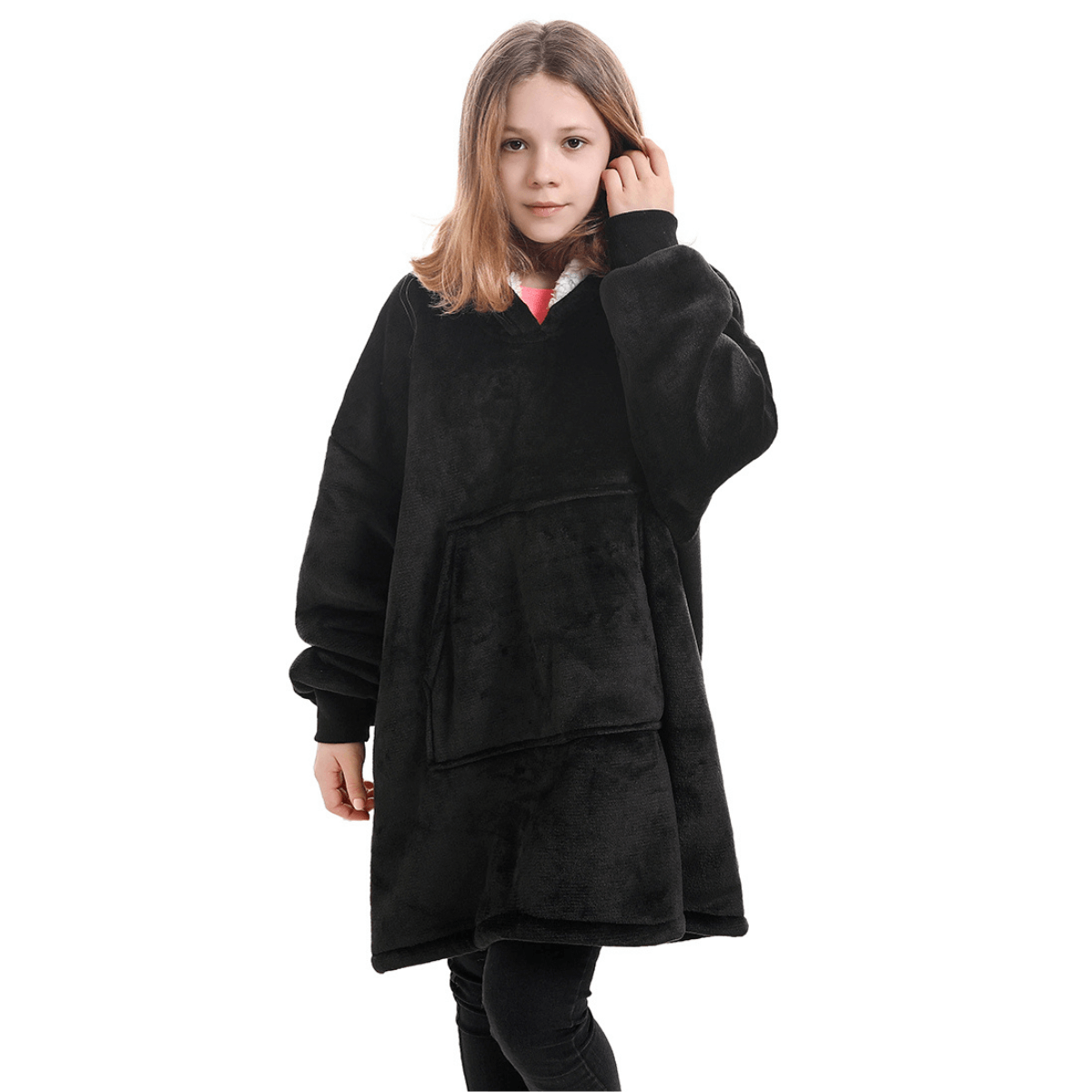 Snooze Therapy Oversized Plush Blanket Hoodie for Ultimate Comfort & Warmth