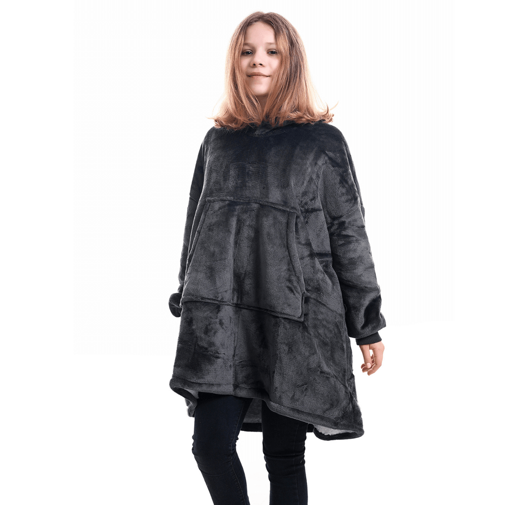 Snooze Therapy Oversized Plush Blanket Hoodie for Ultimate Comfort & Warmth