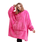 Snooze Therapy Oversized Plush Blanket Hoodie for Ultimate Comfort & Warmth