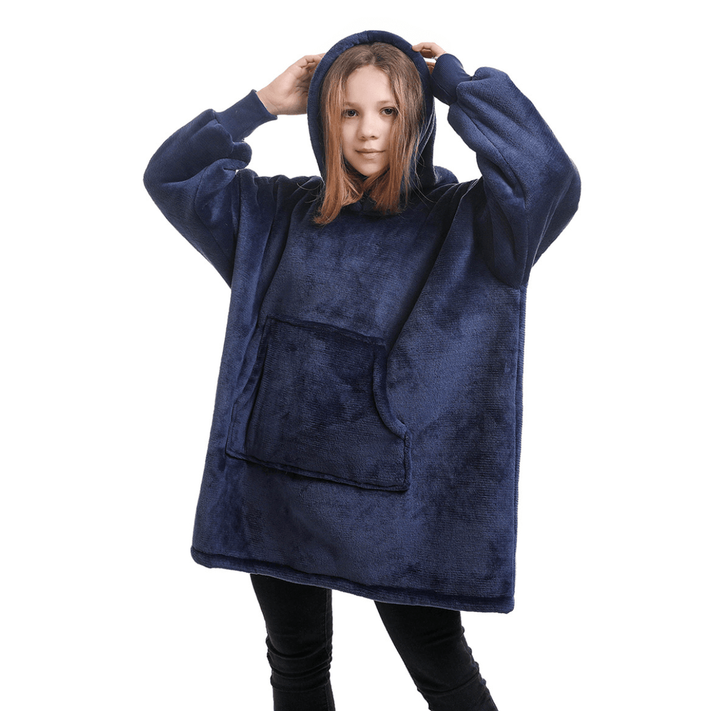 Snooze Therapy Oversized Plush Blanket Hoodie for Ultimate Comfort & Warmth