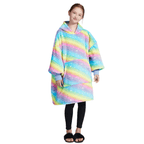 Snooze Therapy Oversized Plush Blanket Hoodie for Ultimate Comfort & Warmth