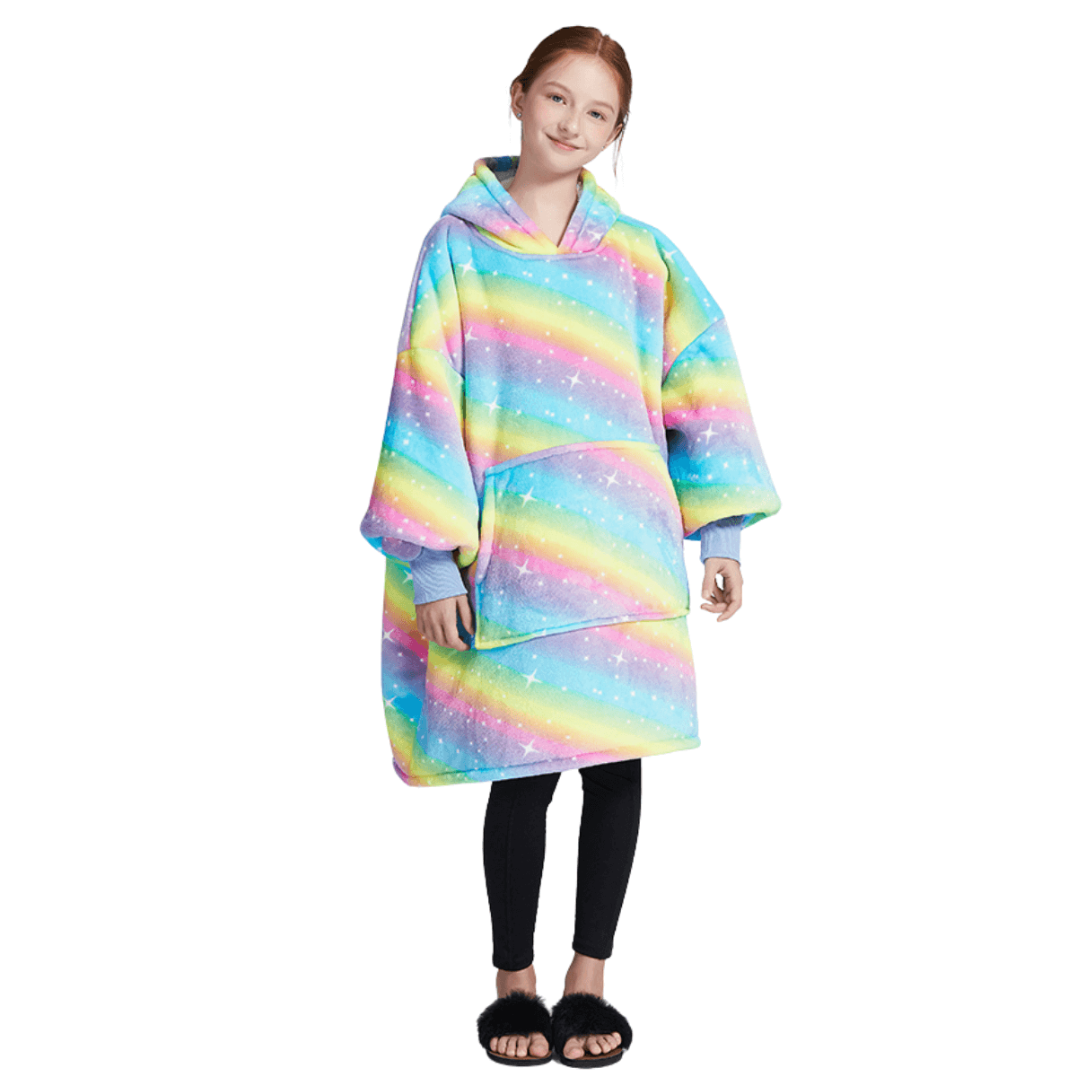 Snooze Therapy Oversized Plush Blanket Hoodie for Ultimate Comfort & Warmth