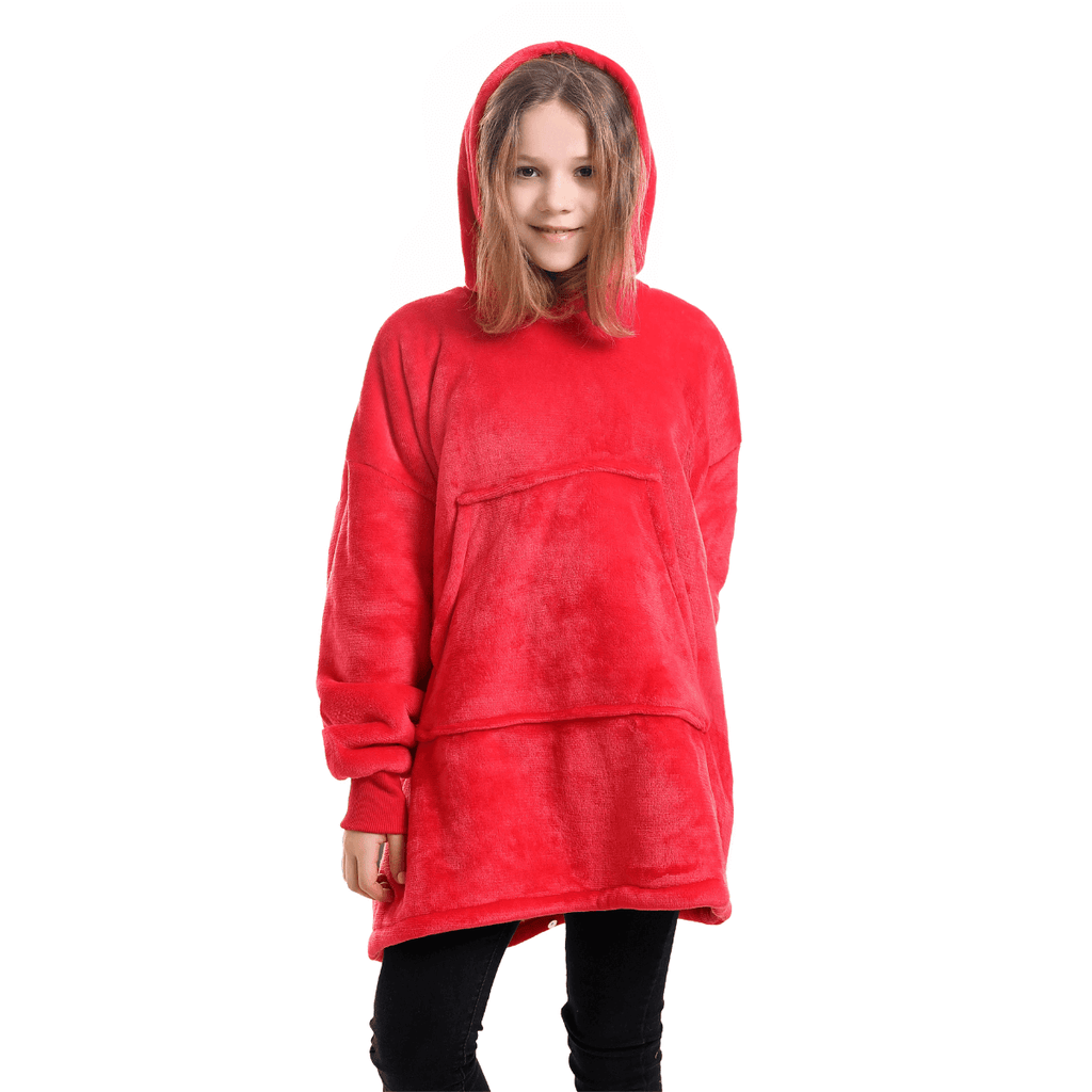 Snooze Therapy Oversized Plush Blanket Hoodie for Ultimate Comfort & Warmth