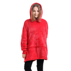 Snooze Therapy Oversized Plush Blanket Hoodie for Ultimate Comfort & Warmth