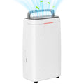 HOMCOM 16L Multi-Mode Dehumidifier with Wheels - White