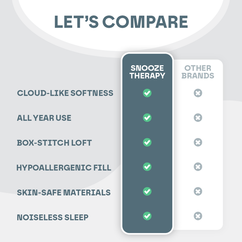 Snooze Therapy All Seasons Luxury Duvet for Year-Round Comfort