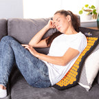LyfeFocus Acupressure Mat & Pillow Set – Orange