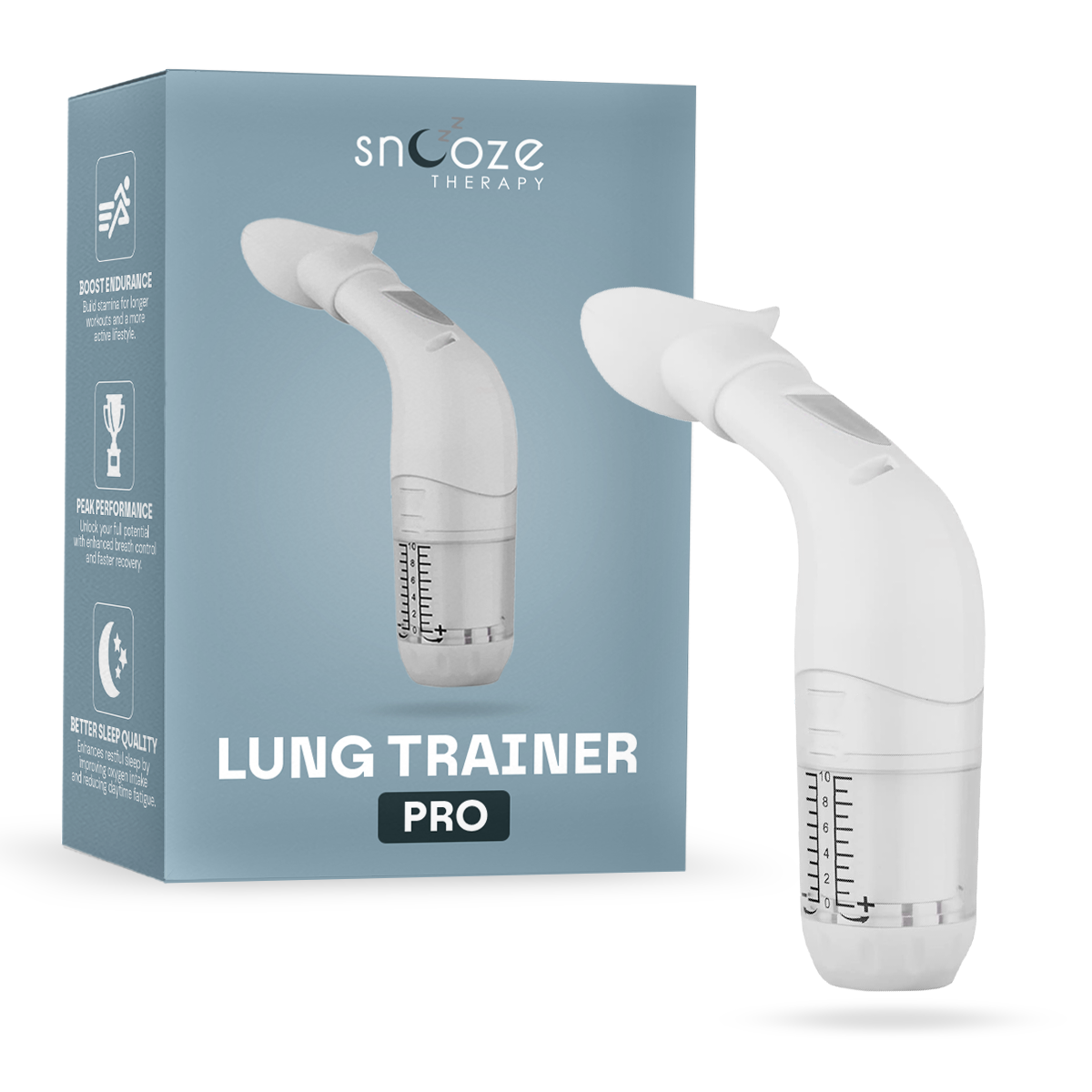 Snooze Therapy Lung Trainer Pro - Respiratory Muscle & Lung Capacity Exerciser