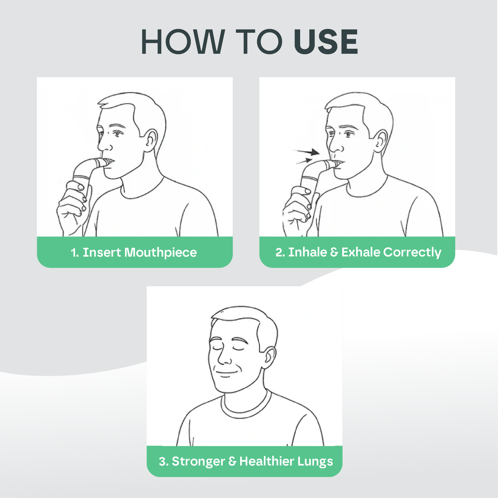 Snooze Therapy Lung Trainer Pro - Respiratory Muscle & Lung Capacity Exerciser