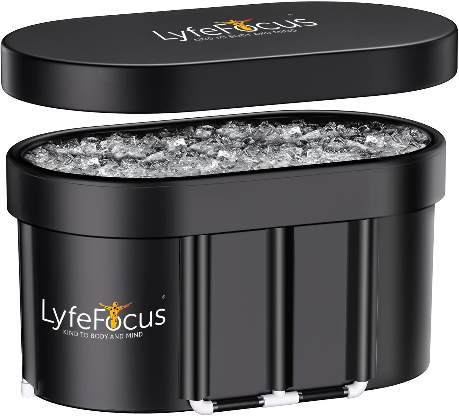 LyfeFocus Portable Ice Bath Tub – Black Top
