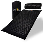 LyfeFocus Acupressure Mat & Pillow Set – Black