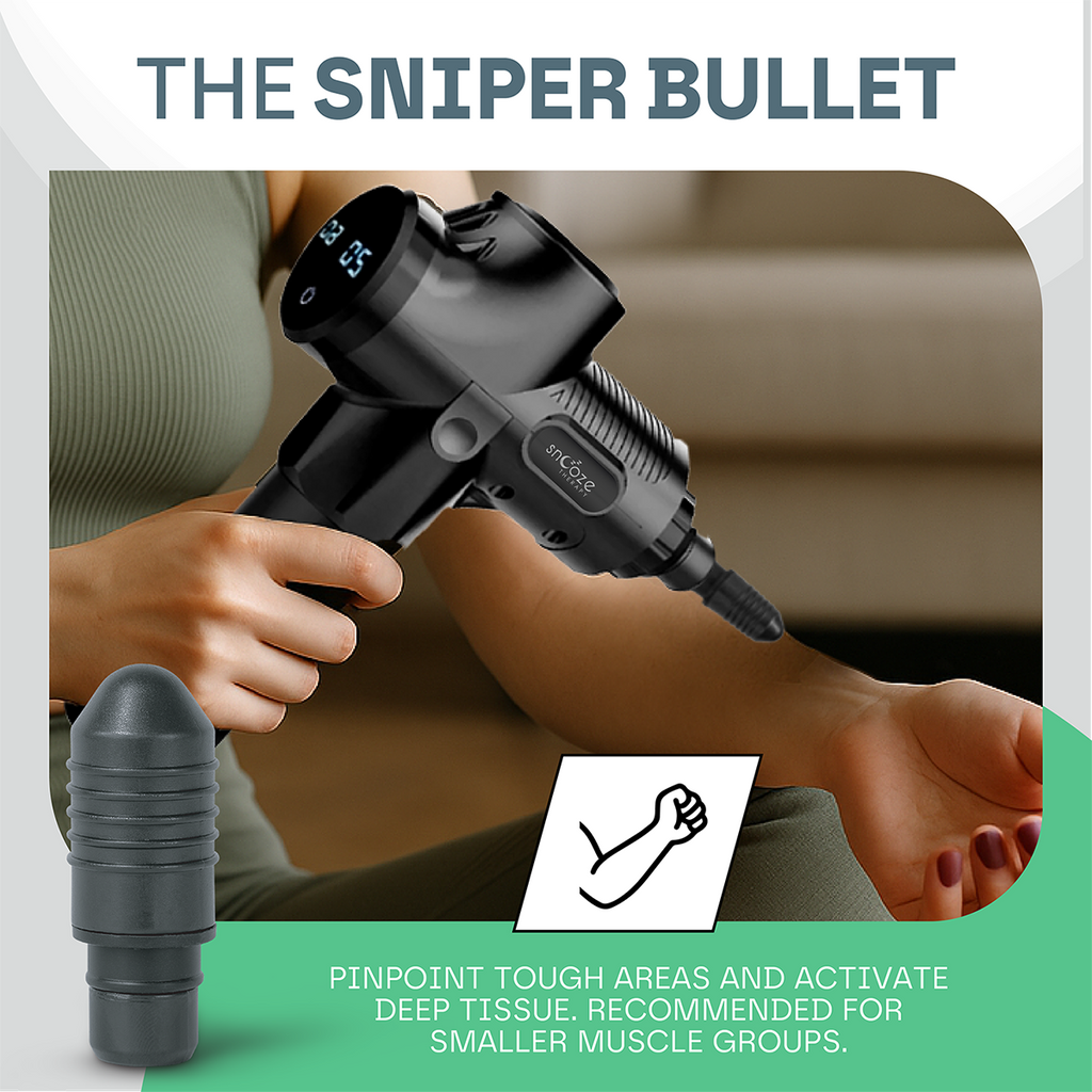 Snooze Therapy Universal Massage Gun Head Attachments for Muscle Recovery & Relief