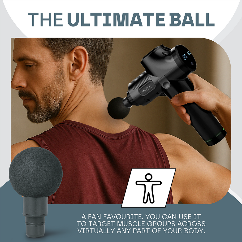 Snooze Therapy Universal Massage Gun Head Attachments for Muscle Recovery & Relief