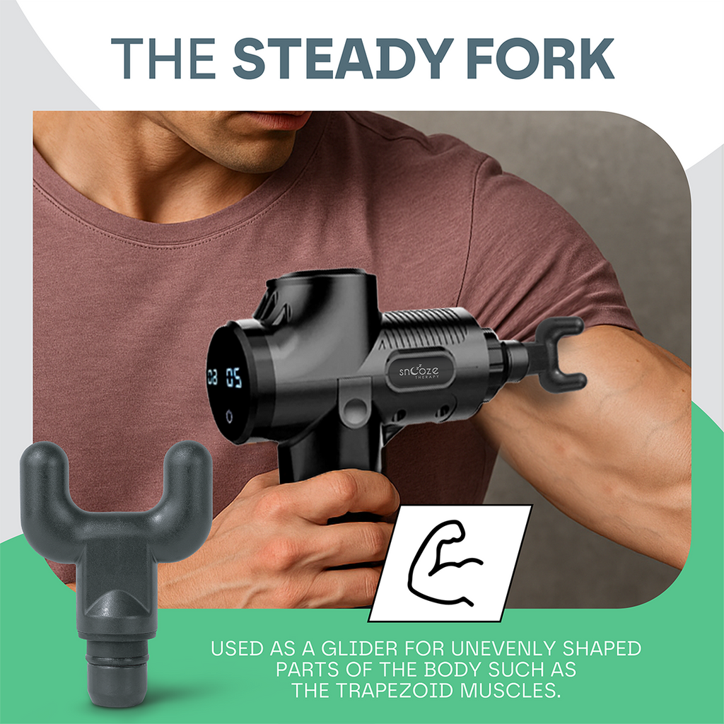 Snooze Therapy Universal Massage Gun Head Attachments for Muscle Recovery & Relief