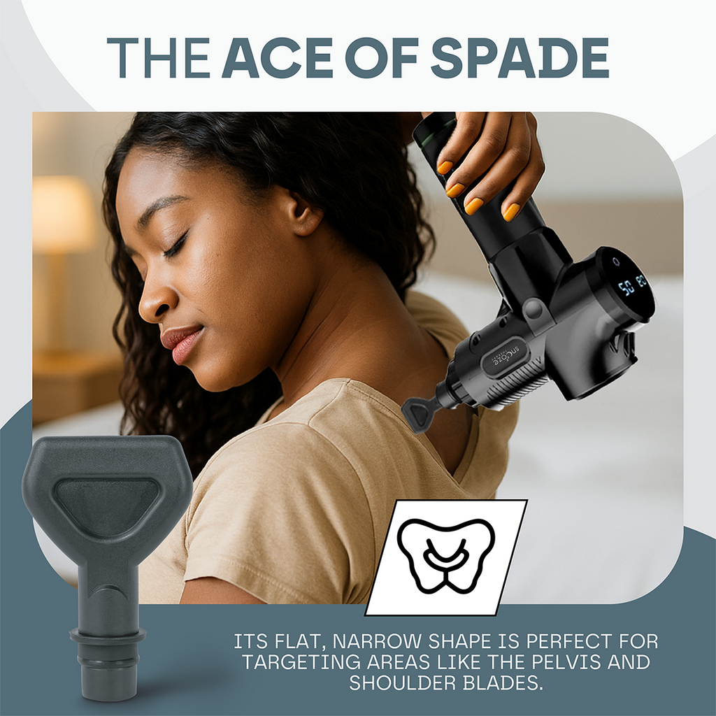 Snooze Therapy Universal Massage Gun Head Attachments for Muscle Recovery & Relief
