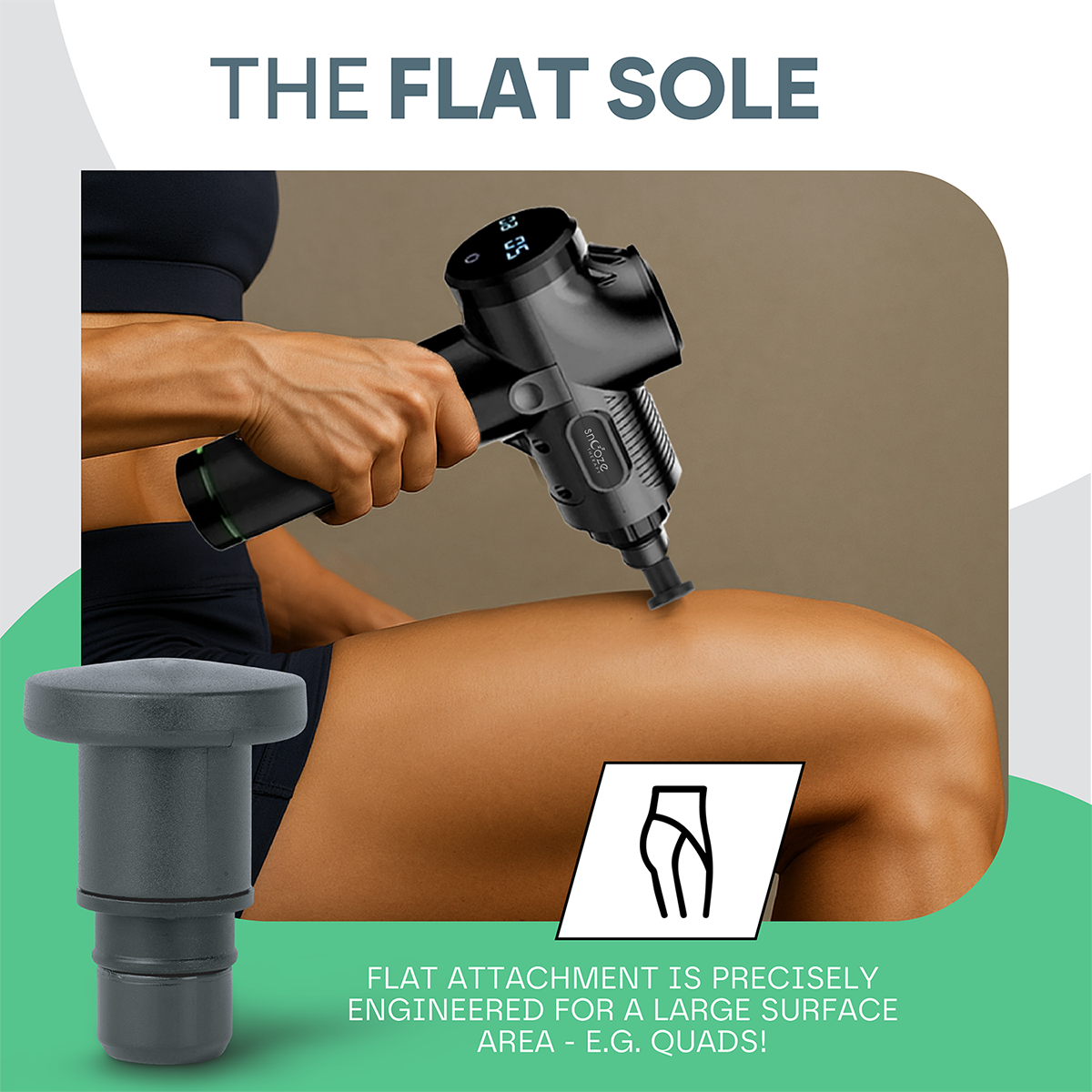 Snooze Therapy Universal Massage Gun Head Attachments for Muscle Recovery & Relief