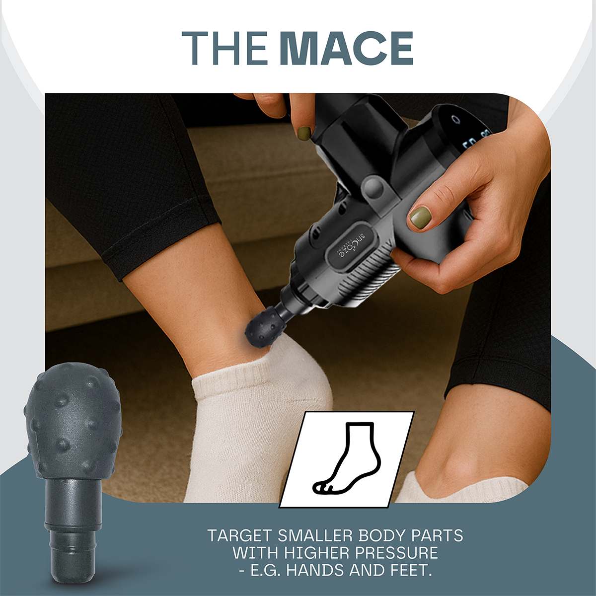 Snooze Therapy Universal Massage Gun Head Attachments for Muscle Recovery & Relief