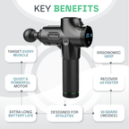 Massage Gun Pro with 30 Speed Levels for Deep Tissue Recovery