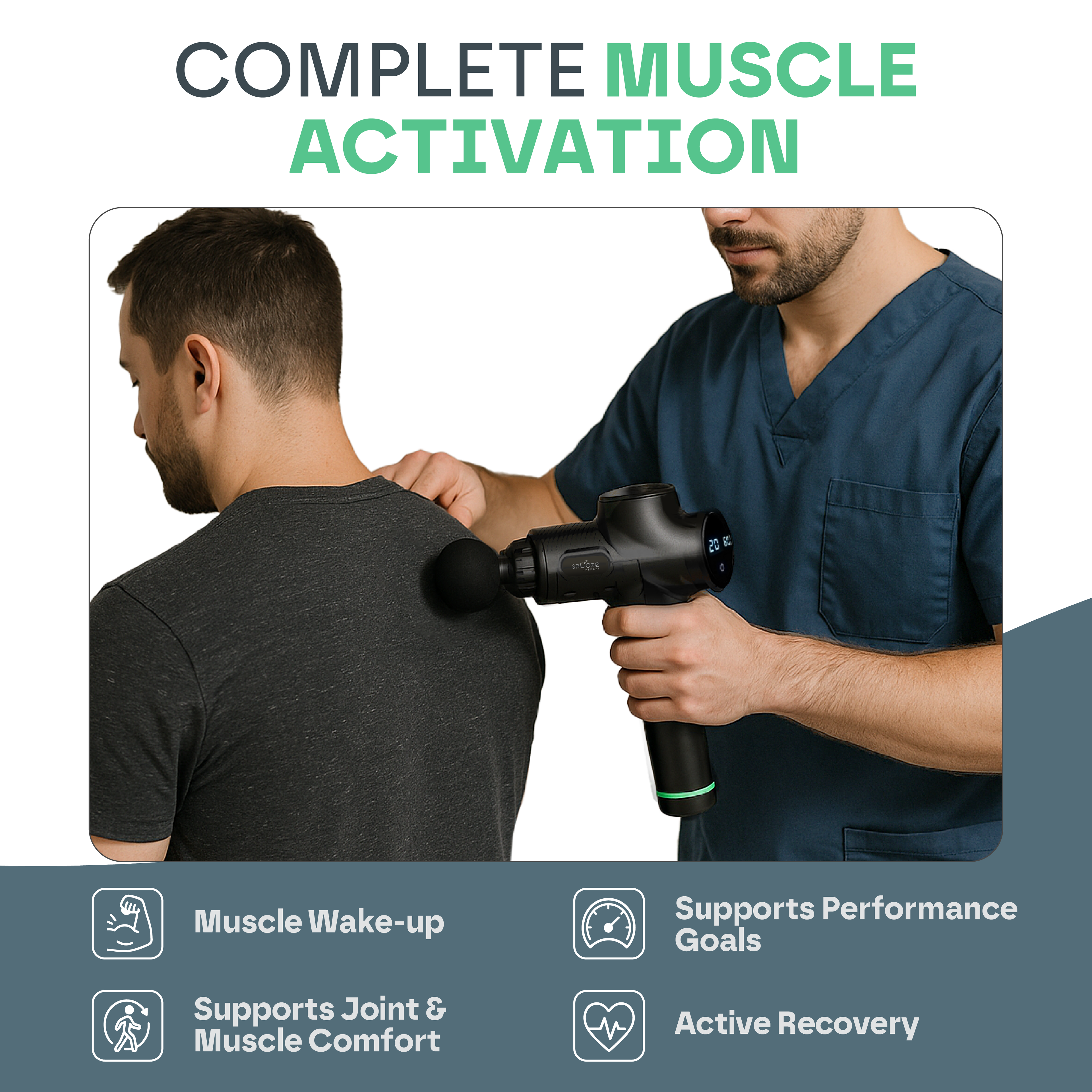 Massage Gun Pro with 30 Speed Levels for Deep Tissue Recovery