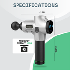 Massage Gun Pro with 30 Speed Levels for Deep Tissue Recovery