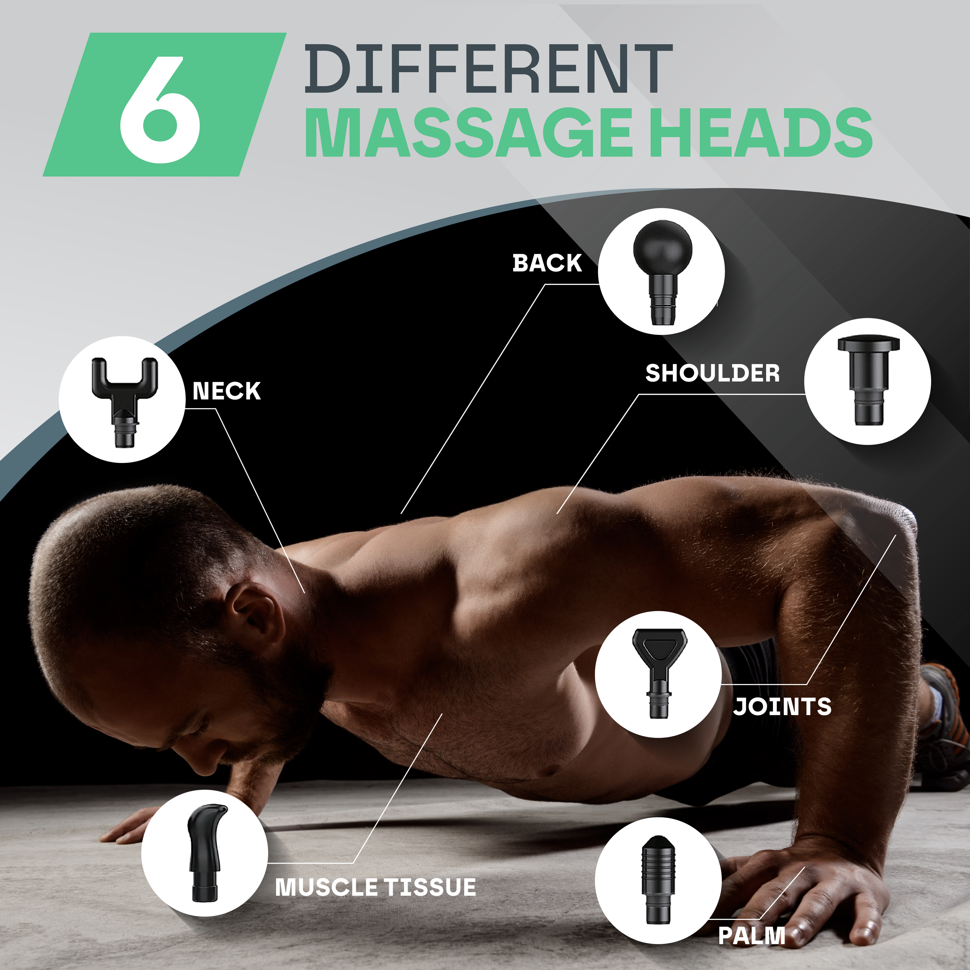 Massage Gun Pro with 30 Speed Levels for Deep Tissue Recovery