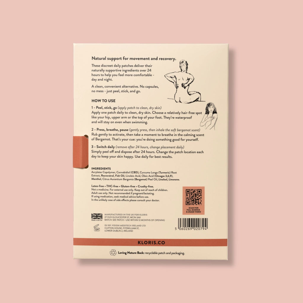 Kloris CBD Patches for Muscle & Joint Pain Relief