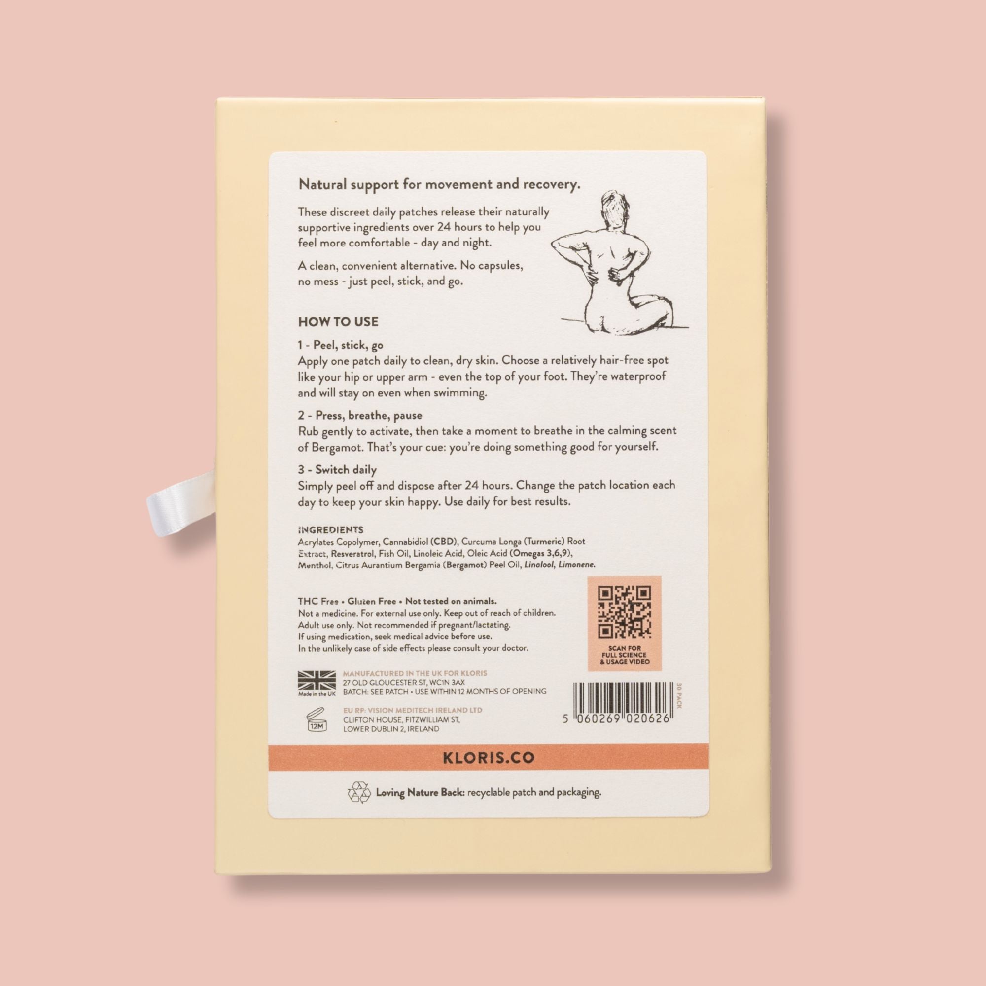 Kloris CBD Patches for Muscle & Joint Pain Relief