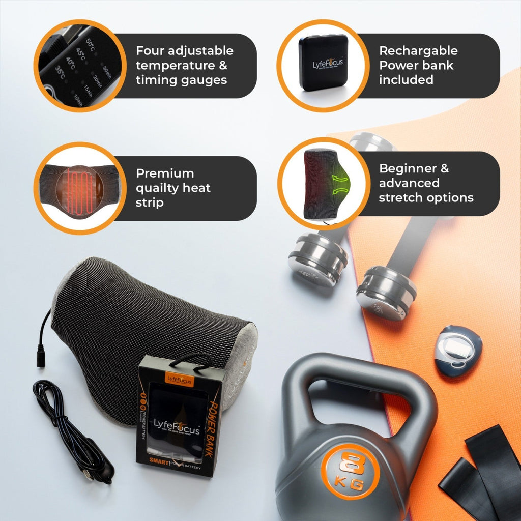 LyfeFocus Heated Neck Stretcher for Cervical Pain Relief