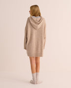 Oatmeal Alpaca Wool Longline Jumper Dress