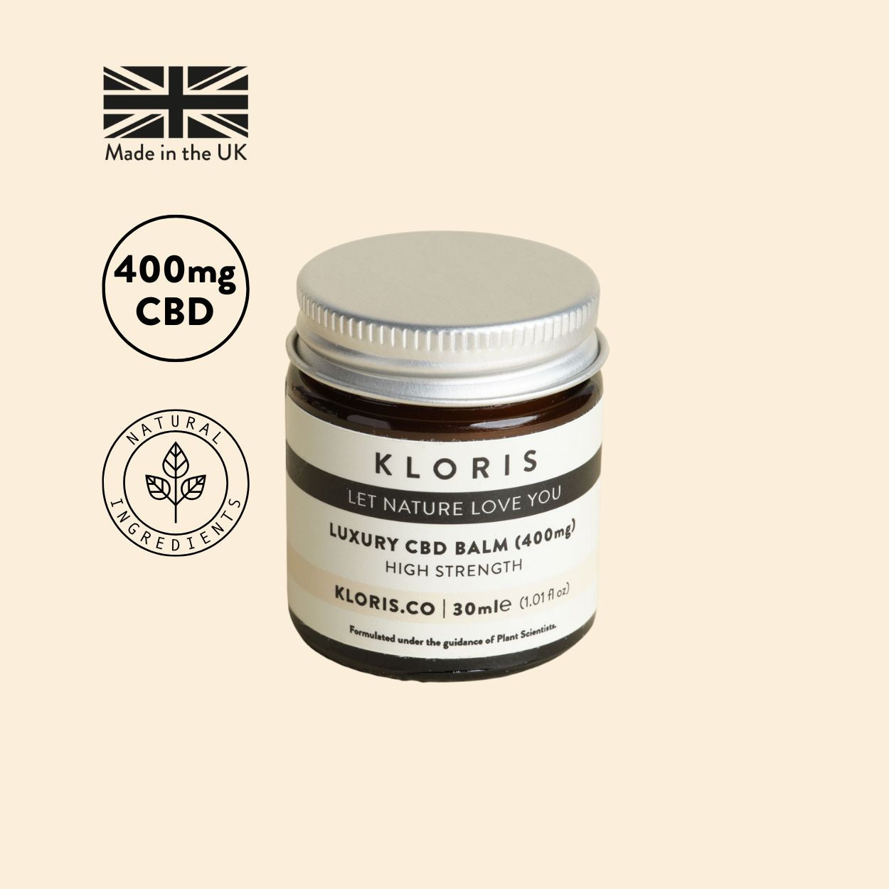 Kloris High Strength CBD Balm for Muscle Relief