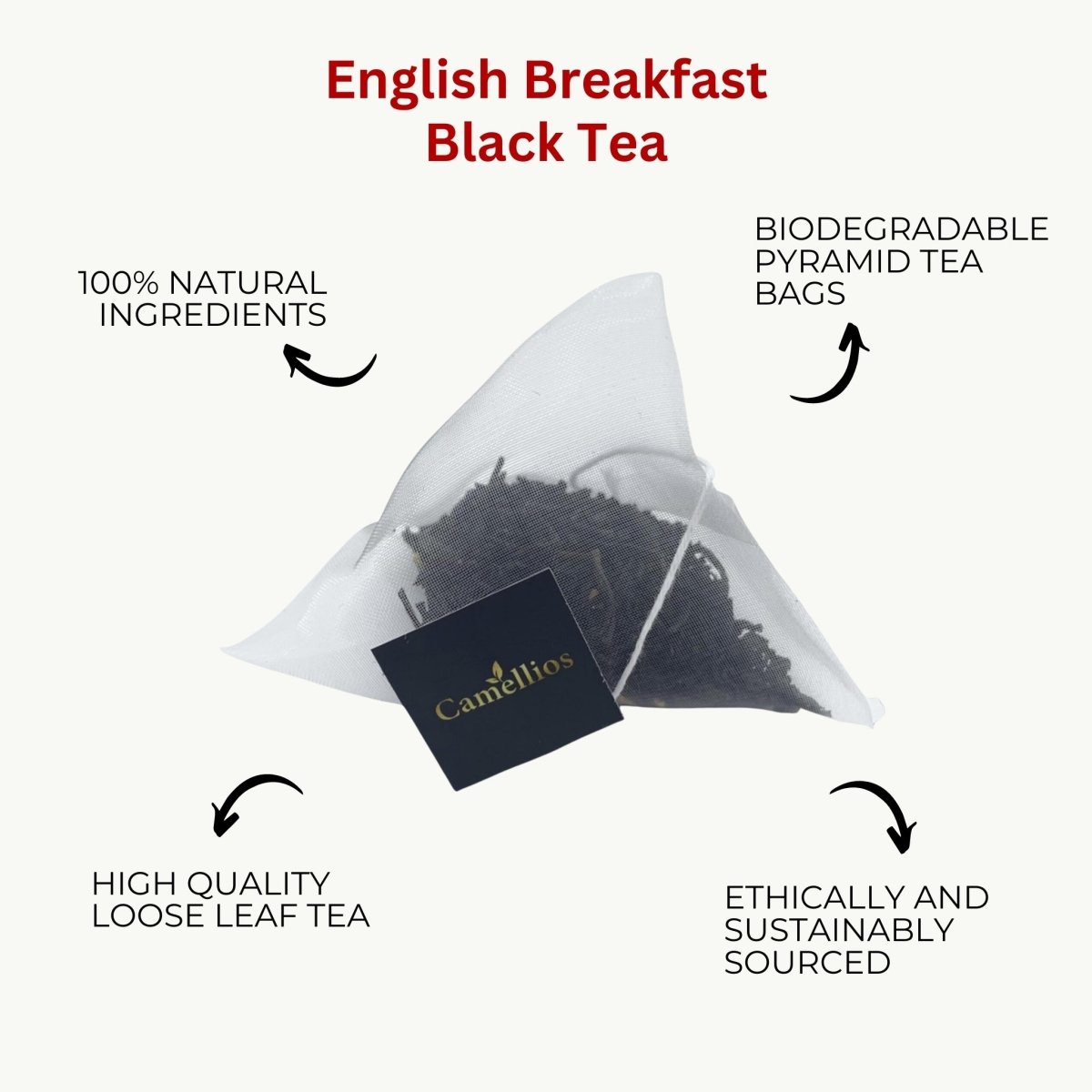 Camellios Premium English Breakfast Loose Leaf Tea