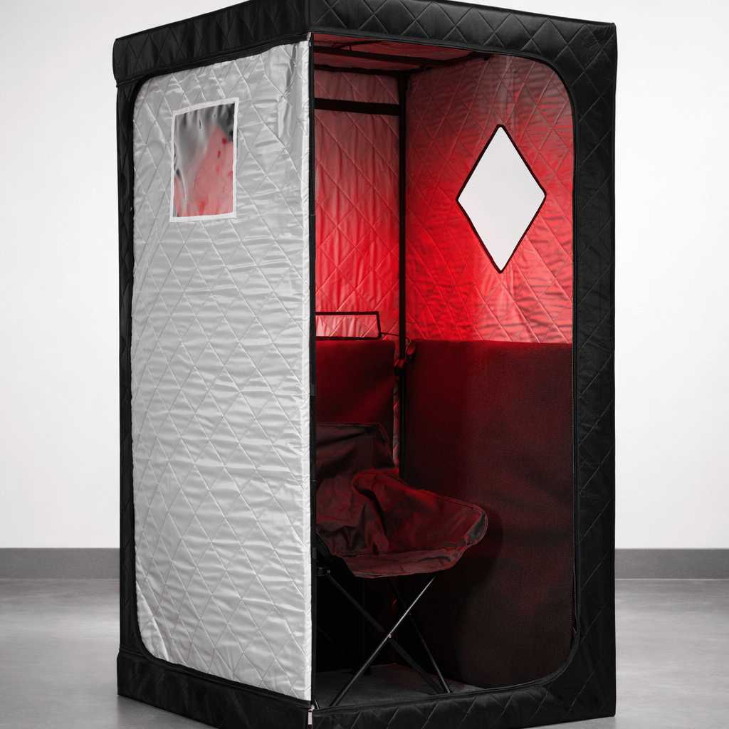 KOVE Portable Infrared Sauna Tent – 1 Person Home Infrared Sauna with Red Light Therapy