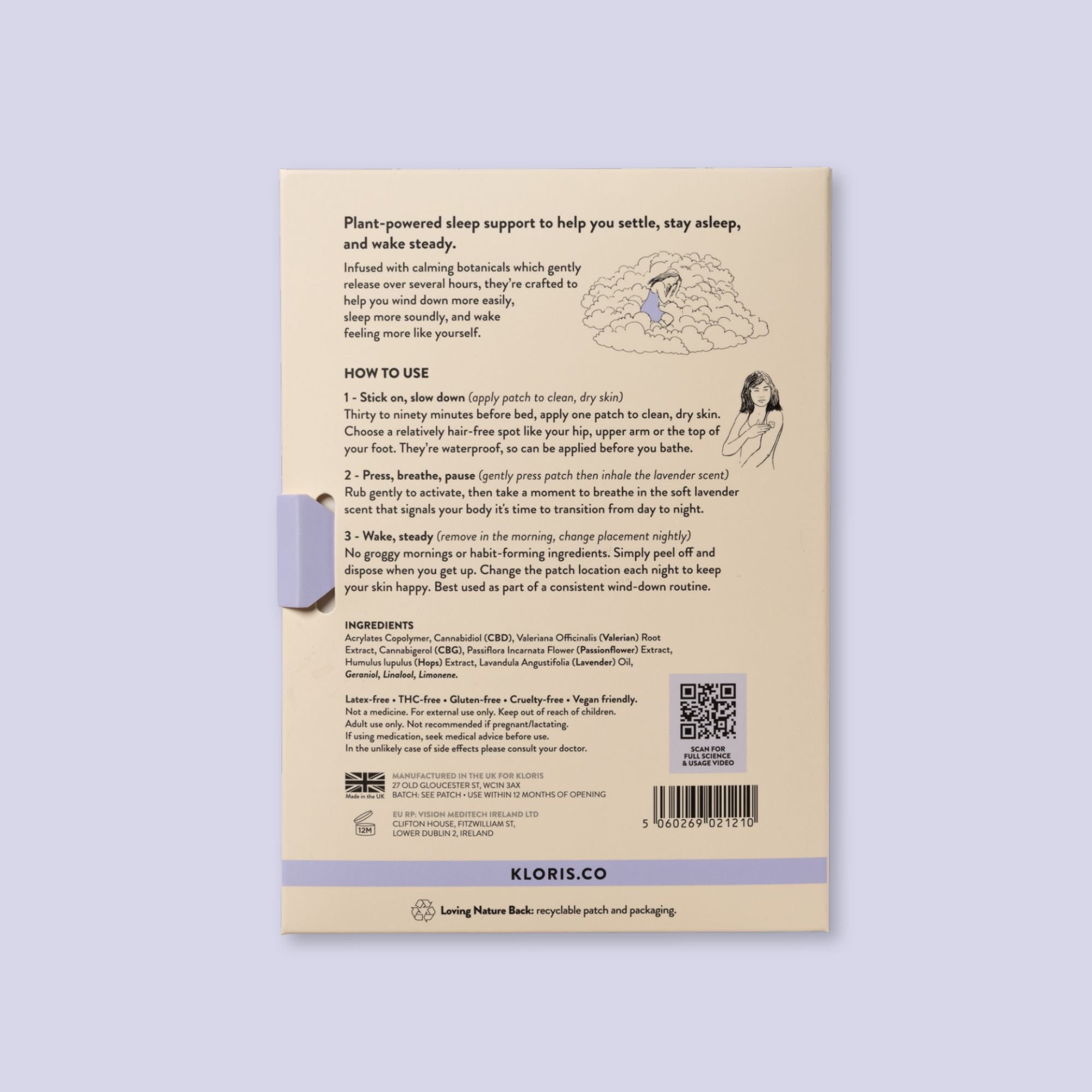 Kloris Sleep Time Patches for Overnight Relaxation