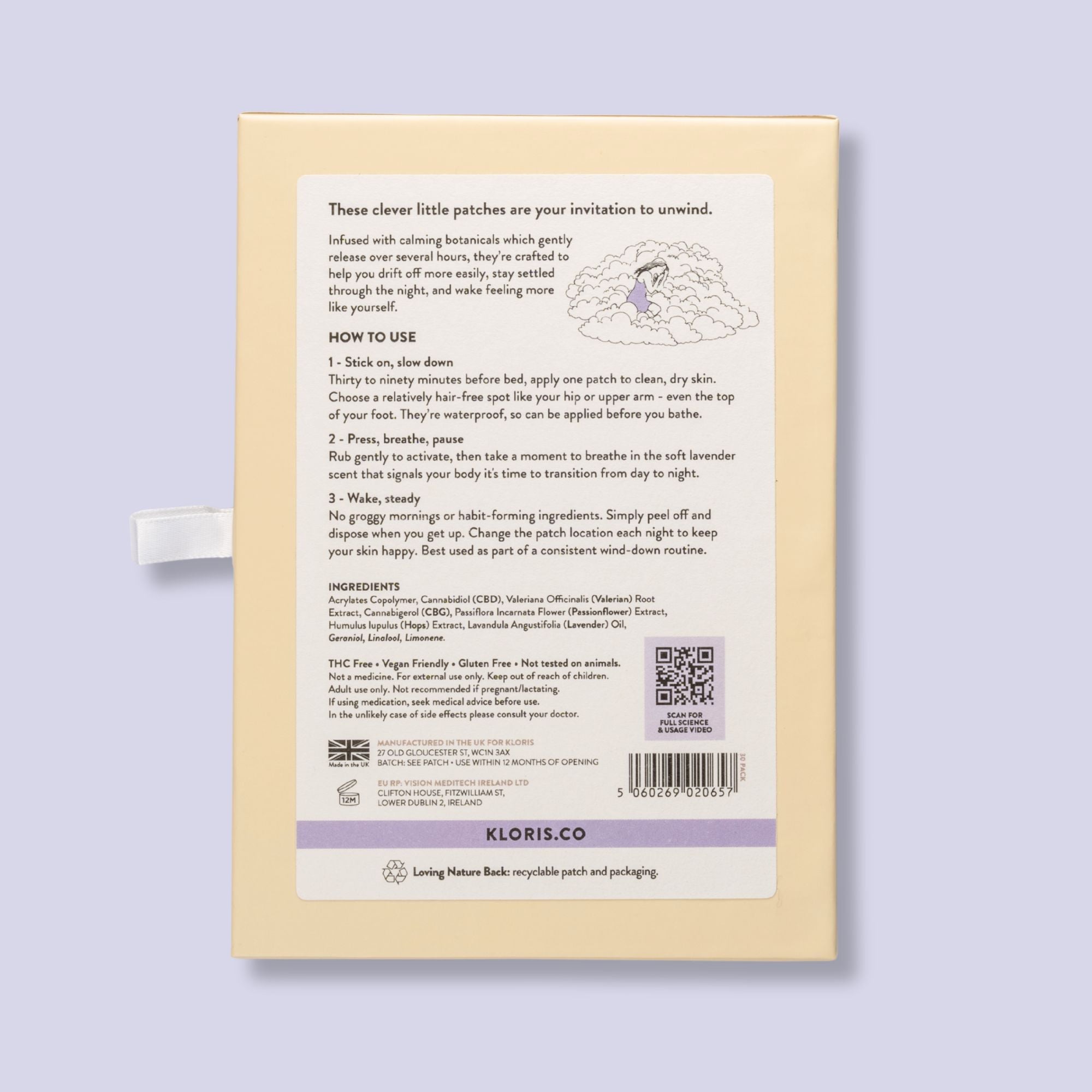Kloris Sleep Time Patches for Overnight Relaxation