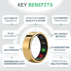 Snooze Therapy Smart Ring for Sleep Tracking & Health Monitoring