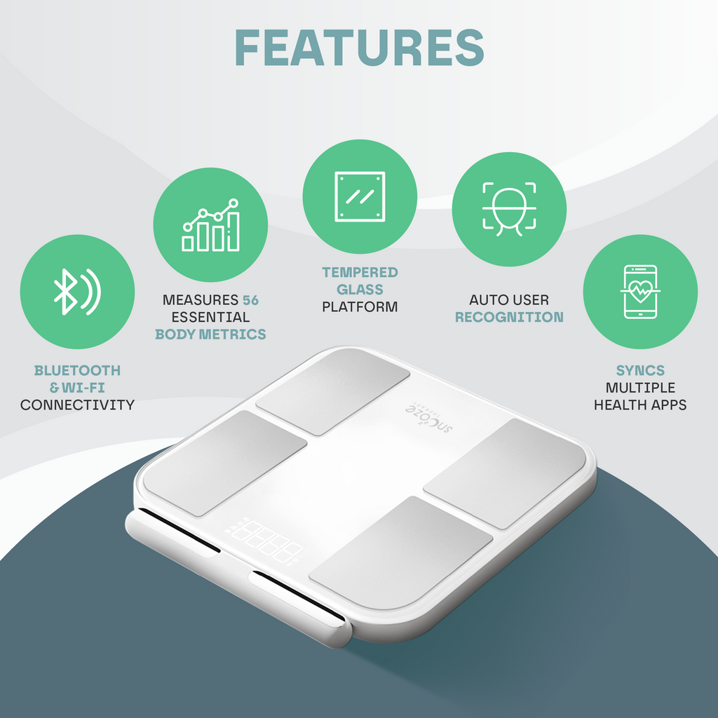Snooze Therapy Smart Body Composition Scale for Weight and BMI Measurement