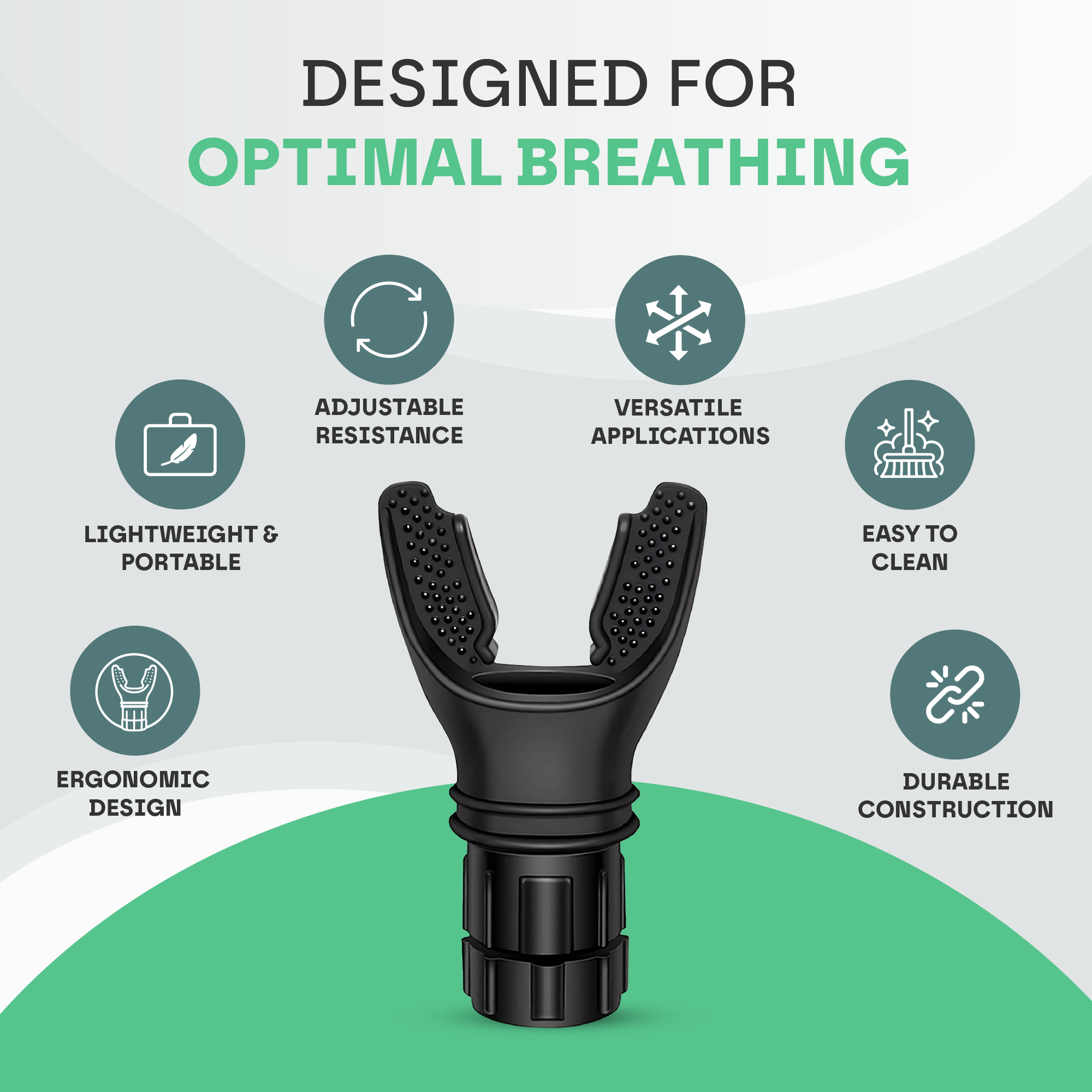 Advanced Lung Trainer Breathing Device (6 Modes)
