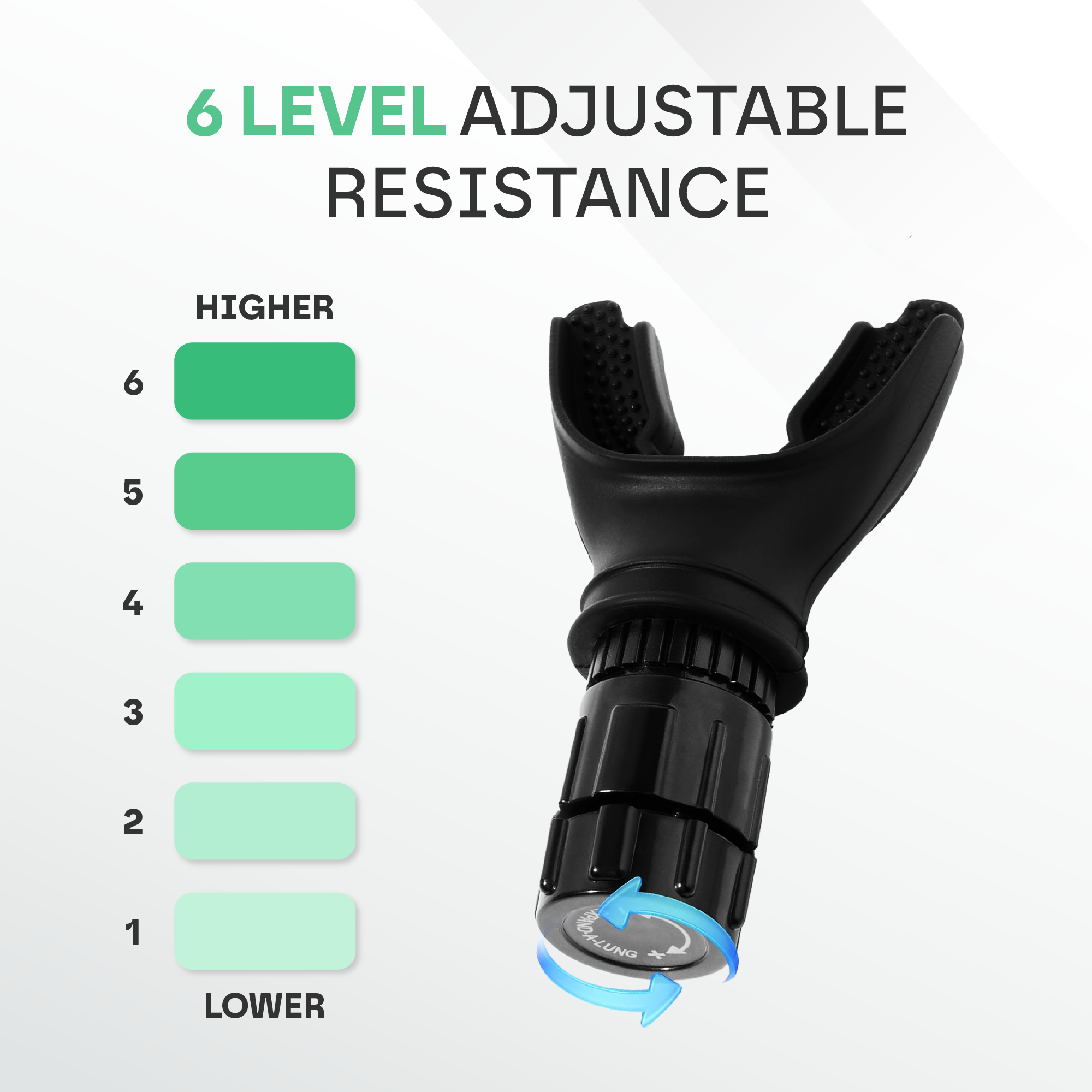 Advanced Lung Trainer Breathing Device (6 Modes)
