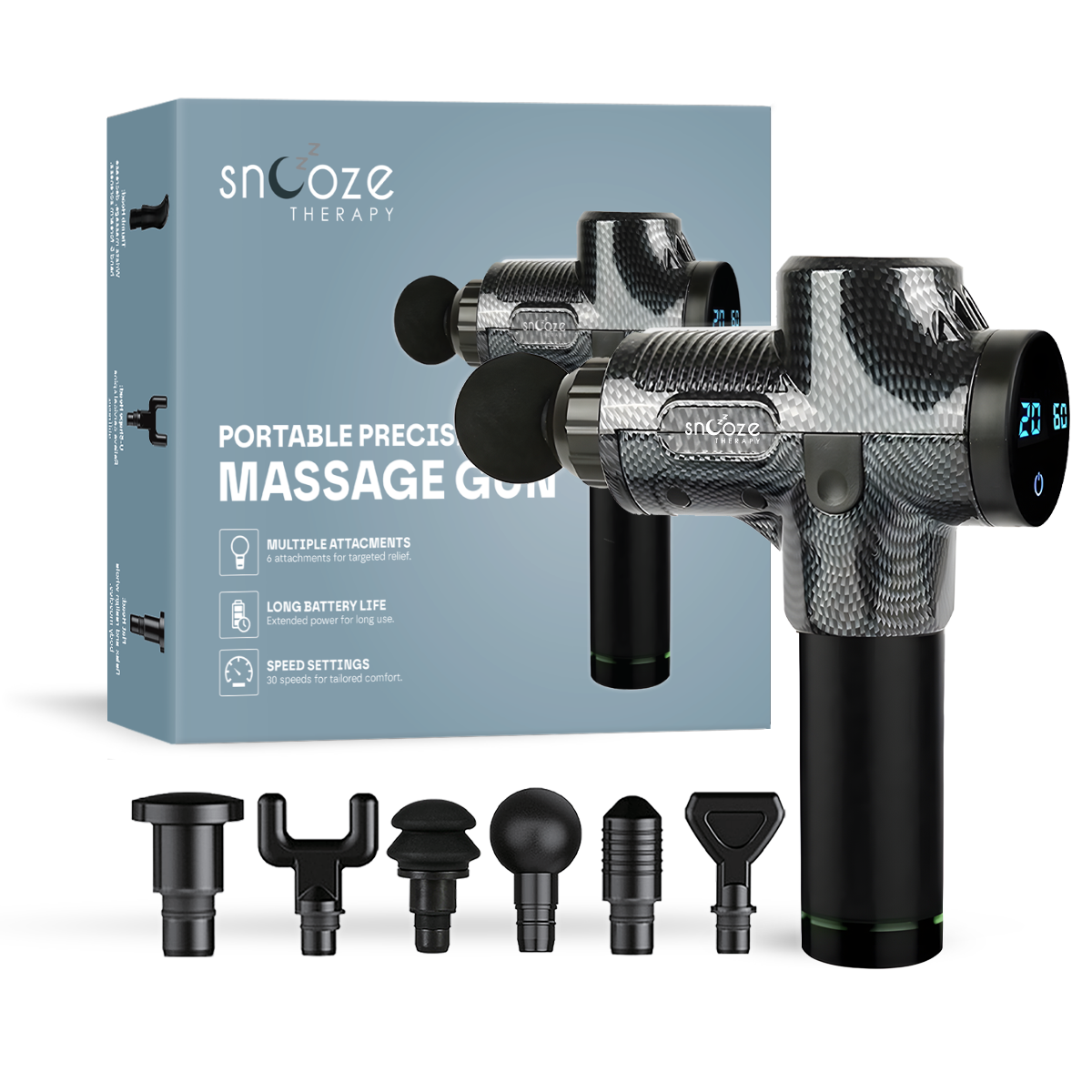 Massage Gun Pro with 30 Speed Levels for Deep Tissue Recovery