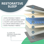 Snooze Therapy Luxury Weighted Blanket for Deep Sleep & Relaxation