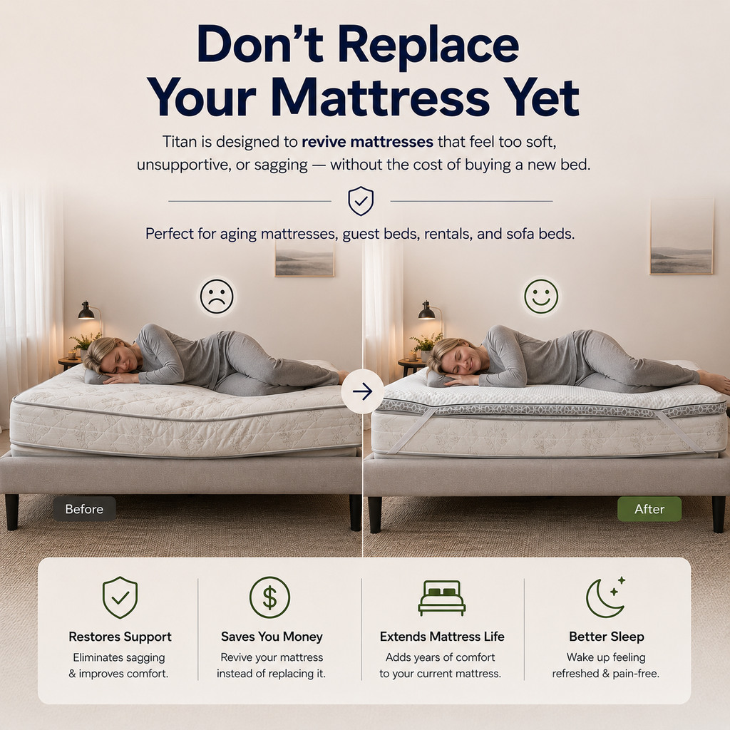 Brightr®  Titan 2 in 1 Mattress Topper