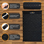 LyfeFocus Acupressure Mat & Pillow Set – Black