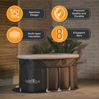 LyfeFocus Portable Ice Bath Tub – White Top